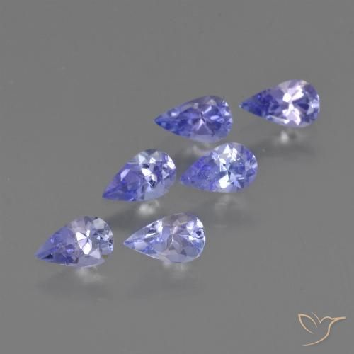 1.27ctw Natural Azul violeta intenso Tanzanita, En forma de pera, VS