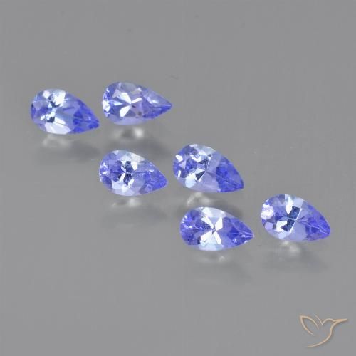 1.44ctw Natural Azul eléctrico Tanzanita, En forma de pera, VS