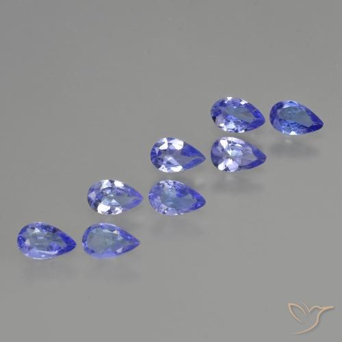 1.42ctw Natural Azul violeta intenso Tanzanita, En forma de pera, VS