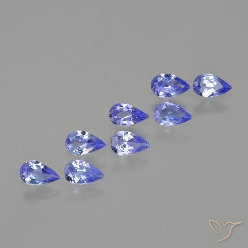 1.29ctw Natural Azul violeta intenso Tanzanita, En forma de pera, VS
