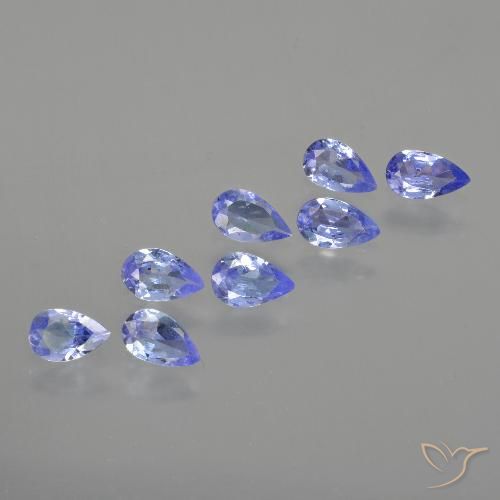 1.55ctw Natural Azul violeta intenso Tanzanita, En forma de pera, VS