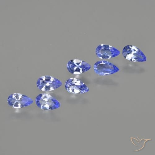 1.46ctw Natural Azul violeta intenso Tanzanita, En forma de pera, VS