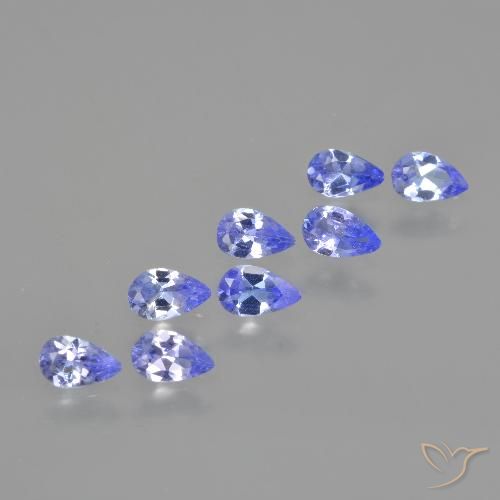 1.44ctw Natural Azul violeta Tanzanita, En forma de pera, VS