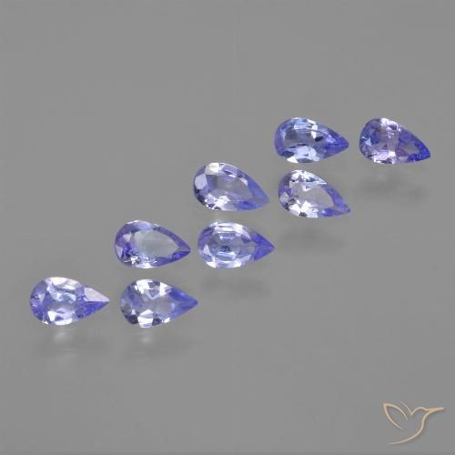 1.39ctw Natural Azul eléctrico tanzanita, En forma de pera, VS