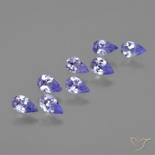 1.58ctw Natural Violeta claro tanzanita, En forma de pera, VS