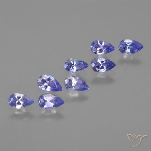 1.66ctw Natural Azul violeta intenso Tanzanita, En forma de pera, VS