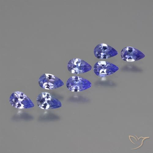 1.43ctw Natural Azul violeta intenso Tanzanita, En forma de pera, VS