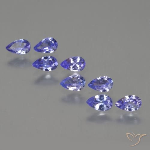Gemas de Tanzanita Azul oscuro natural de 1.94 ct, En forma de pera, VS