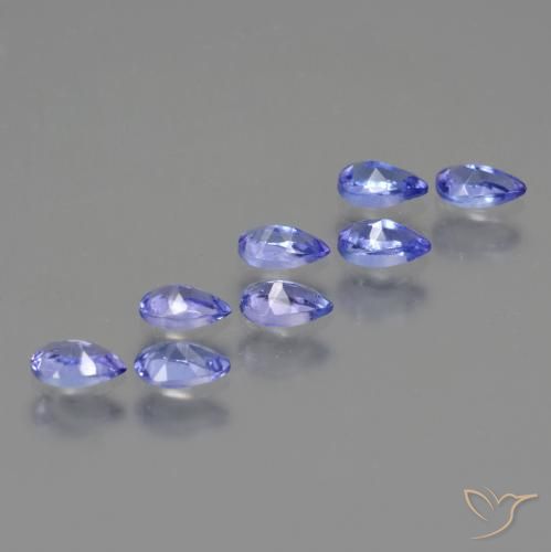 Gemas de Tanzanita Azul oscuro natural de 1.94 ct, En forma de pera, VS