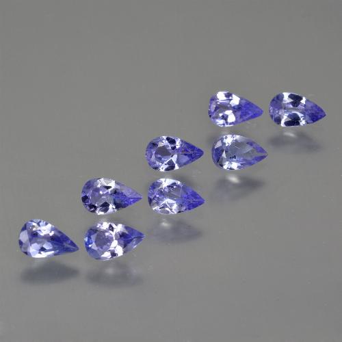 Gemas de tanzanita Azul eléctrico natural de 1.72 ct, En forma de pera, VS
