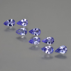 Gemas de tanzanita Azul eléctrico natural de 1.72 ct, En forma de pera, VS