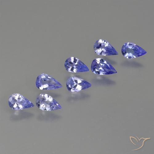 1.40ctw Natural Azul violeta intenso Tanzanita, En forma de pera, VS