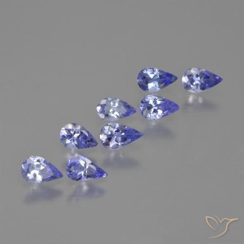 1.54ctw Natural Azul violeta intenso Tanzanita, En forma de pera, VS