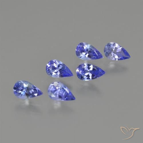1.42ctw Natural Azul oscuro tanzanita, En forma de pera, VS