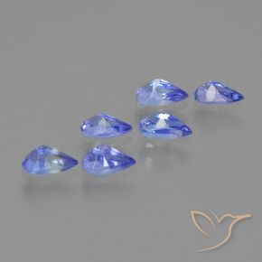 Gemas de Tanzanita Azul oscuro natural de 1.42 ct, En forma de pera, VS