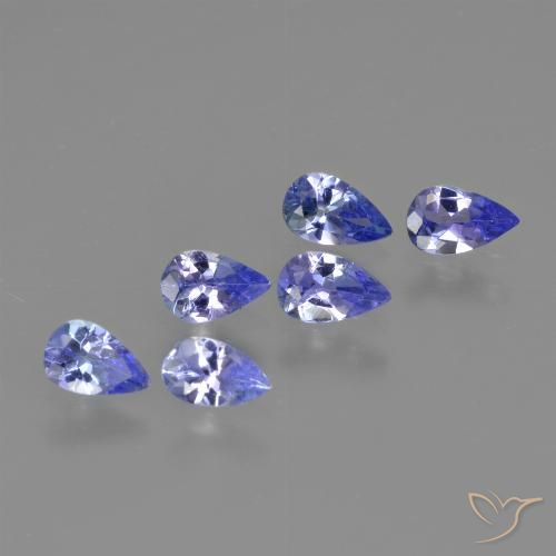 1.30ctw Natural Azul violeta Tanzanita, En forma de pera, VS