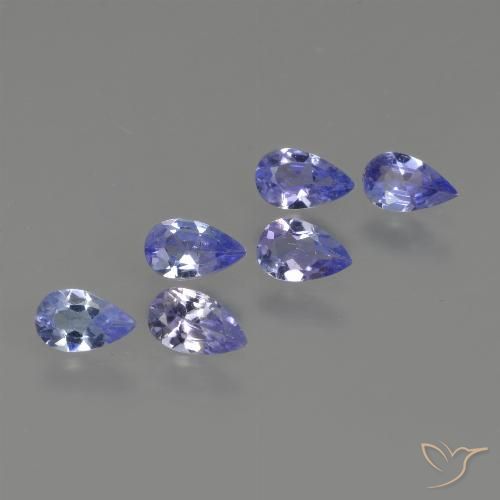 1.26ctw Natural Azul violeta intenso Tanzanita, En forma de pera, VS