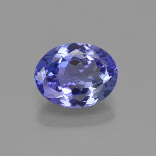 tanzanita Azul violeta natural de 2.28 ct, Corte Óvalo, VVS