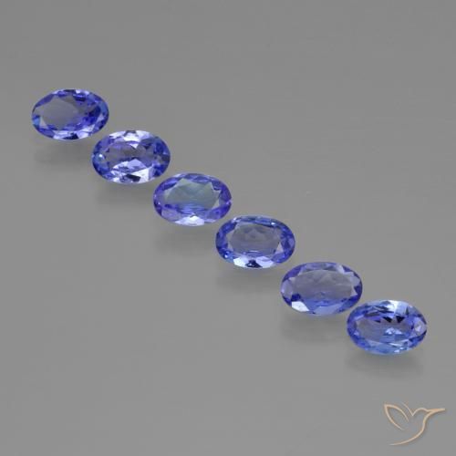 Gemas de Tanzanita Azul violeta oscuro natural de 2.30 ct, Ovalada, VVS-VS