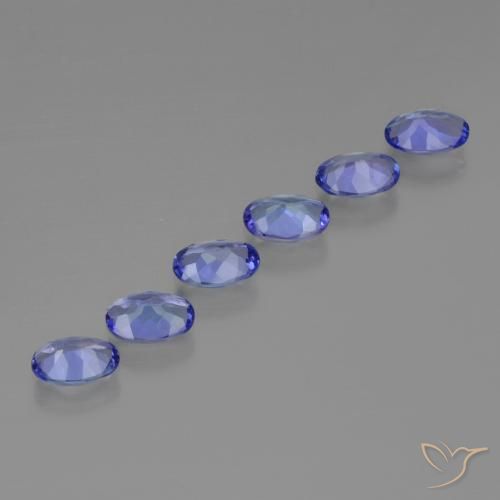 Gemas de Tanzanita Azul violeta oscuro natural de 2.30 ct, Ovalada, VVS-VS