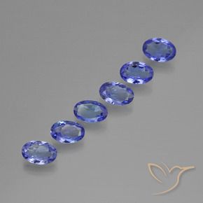Gemas de Tanzanita Azul natural de 2.30 ct, Ovalada, VS