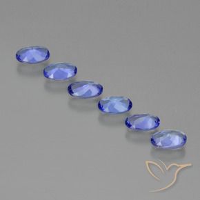 Gemas de Tanzanita Azul natural de 2.30 ct, Ovalada, VS