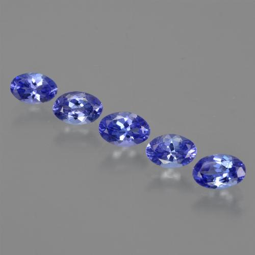 Gemas de tanzanita Azul violeta natural de 2.16 ct, Corte Óvalo, VS