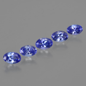 Gemas de tanzanita Azul violeta natural de 2.16 ct, Corte Óvalo, VS