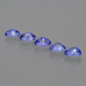 Gemas de tanzanita Azul violeta natural de 2.16 ct, Corte Óvalo, VS