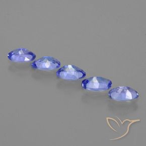 Gemas de Tanzanita Azul oscuro natural de 2.05 ct, Ovalada, VS
