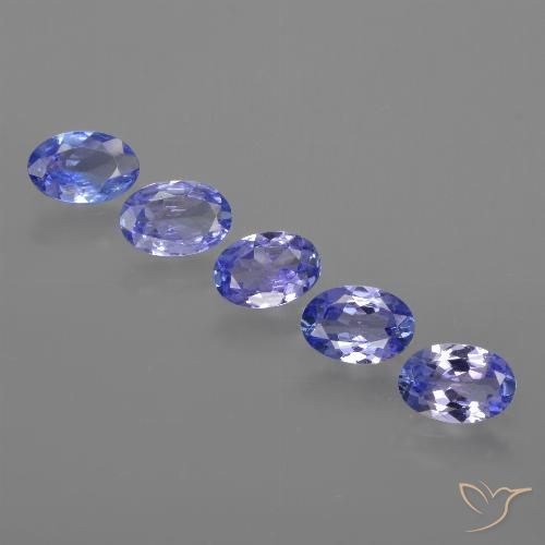 2.30ctw Natural Azul violeta intenso tanzanita, Ovalada, VS