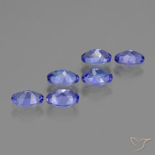 Gemas de tanzanita Azul violeta intenso natural de 2.78 ct, Corte Óvalo, VS