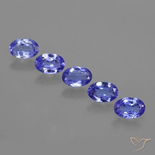 2.35ctw Natural Azul violeta intenso tanzanita, Ovalada, VVS-VS
