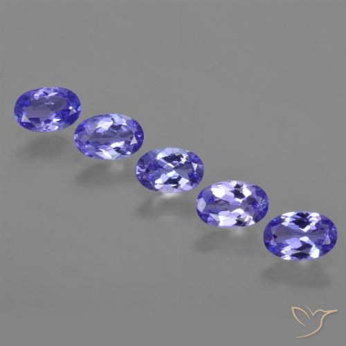 2.55ctw Natural Violeta tanzanita, Ovalada, VVS-VS