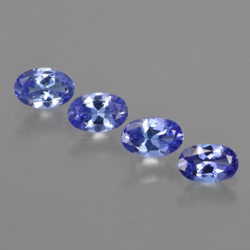 Gemas de tanzanita azul natural de 1,84 ct, corte óvalo, VVS-VS