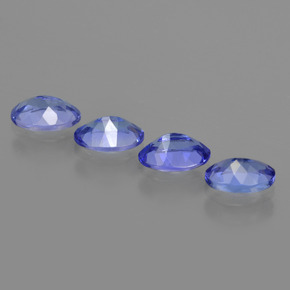 Gemas de tanzanita azul natural de 1,84 ct, corte óvalo, VVS-VS