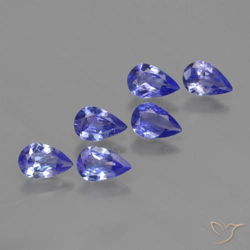 2.00ctw Natural Azul violeta Tanzanita, En forma de pera, VVS-VS
