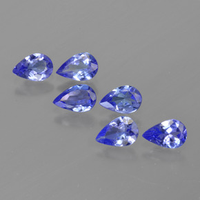 Gemas de tanzanita azul natural de 2,26 ct, en forma de pera, VS