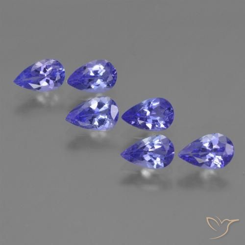 2.21ctw Natural Azul violeta intenso tanzanita, En forma de pera, VVS-VS