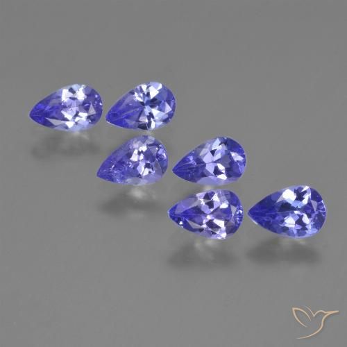 2.24ctw Natural Azul violeta intenso Tanzanita, En forma de pera, VVS-VS