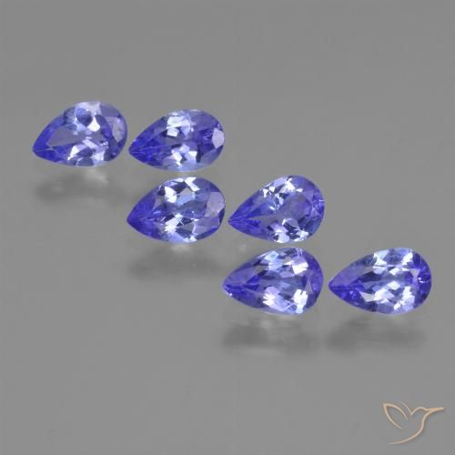 2.28ctw Natural Azul violeta intenso tanzanita, En forma de pera, VS