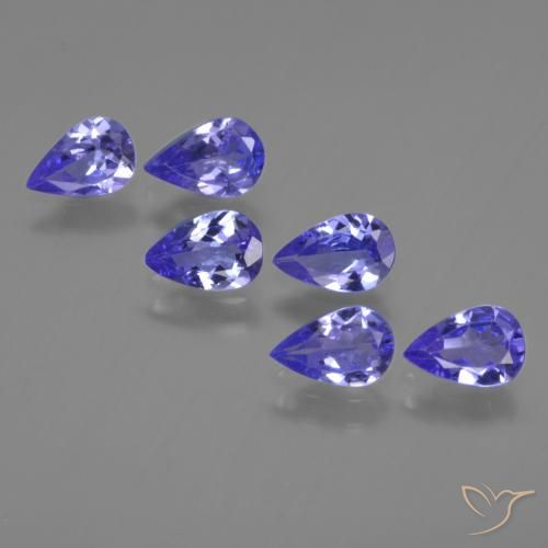 2.17ctw Natural Azul violeta intenso Tanzanita, En forma de pera, VS