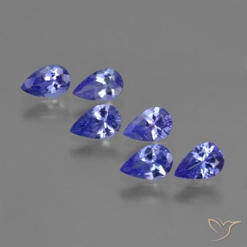 2.38ctw Natural Azul violeta Tanzanita, En forma de pera, VVS-VS