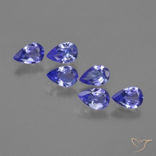 2.12ctw Natural Azul violeta Tanzanita, En forma de pera, VS