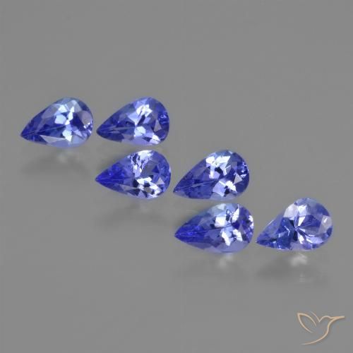 2.12ctw Natural Azul violeta Tanzanita, En forma de pera, VS