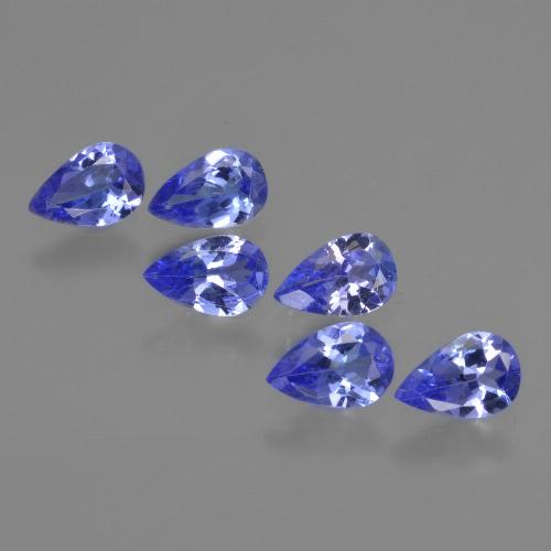 Gemas de tanzanita azul natural de 2,27 ct, en forma de pera, VS