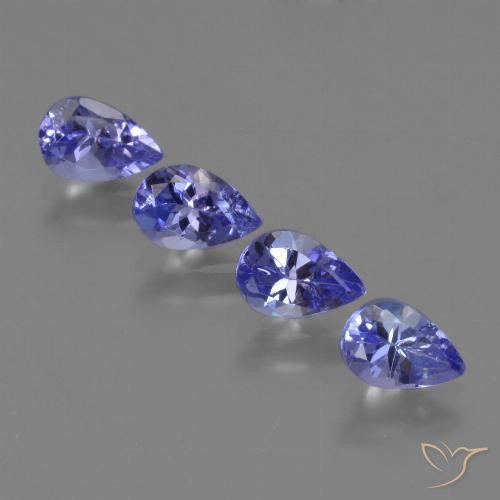 1.81ctw Natural Azul violeta intenso Tanzanita, En forma de pera, VS