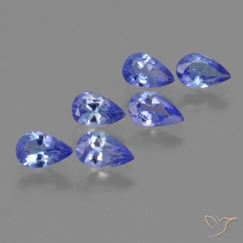 2.19ctw Natural Azul violeta oscuro Tanzanita, En forma de pera, VS