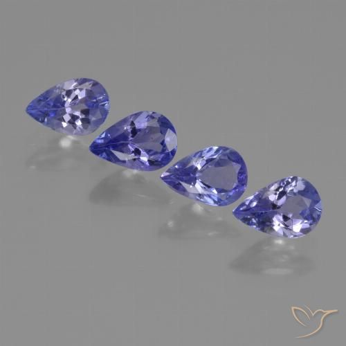 1.41ctw Natural Azul violeta Tanzanita, En forma de pera, VS