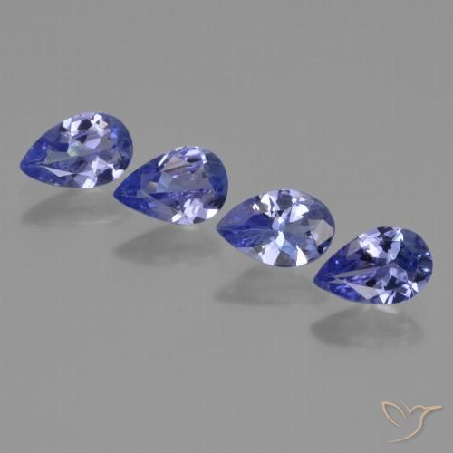 1.40ctw Natural Azul violeta Tanzanita, En forma de pera, VS